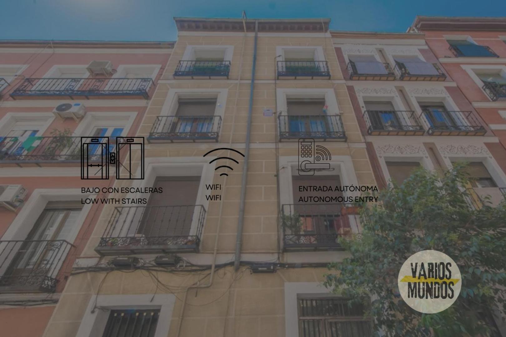 Cool Duplex Bajo Apt 7Pax Cerca De Tirso De Molina E2 Madryt Zewnętrze zdjęcie